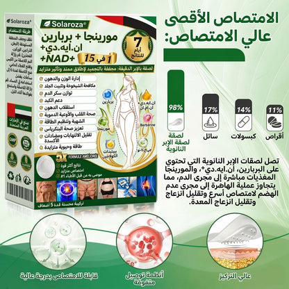 🍀متجر رسمي | 🍋 سولاروزا® مورينجا وبربيرين 10 في 1، أداة نانو ميكرو إبر متقدمة، بطاقة واحدة (مرة يوميًا، تظهر التغييرات المرئية خلال 7 أيام) ✅ السمنة، السكري، انقطاع النفس أثناء النوم، ومشاكل المفاصل