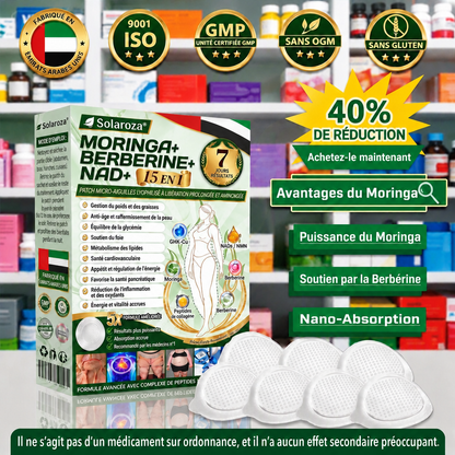 🎁Official Store | 🍋 Solaroza® Moringa & Berberine 10-IN-1 Advanced Nano Microneedle 1 Patch (Once Daily, visible changes in 7 days) ✅ Obesity, Diabetes, Sleep Apnea, And Joint Issues